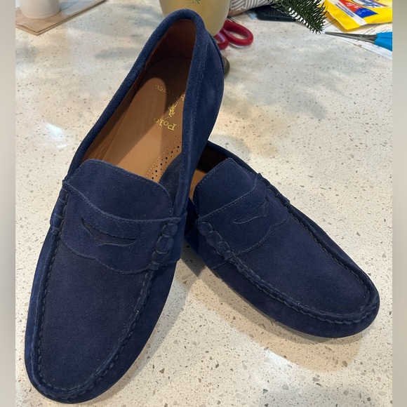 Polo Ralph Lauren Reynold Blue Suede Driver Men’s Size 11.5D - Picture 10 of 10